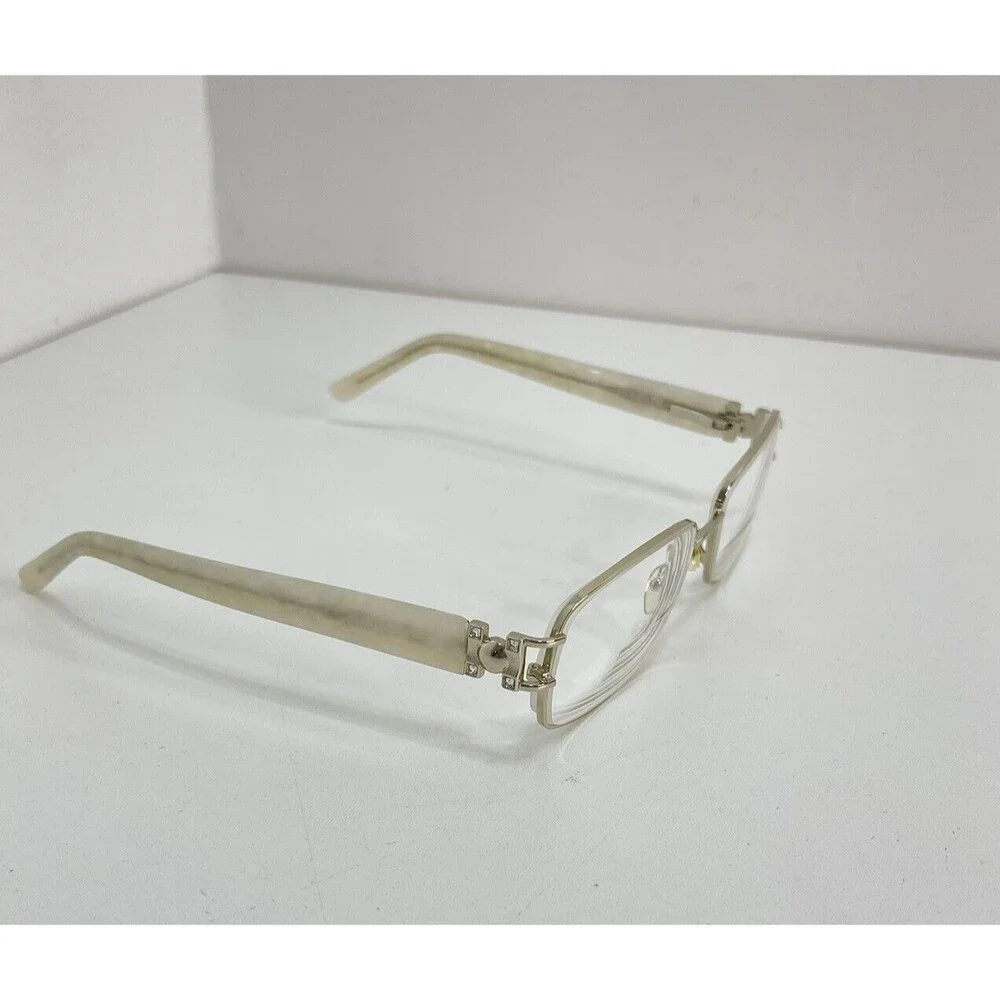 Runway Couture RCE-252 Eyeglasses Frames 53 [] 16-130MM Pearl and Gold tone trim
